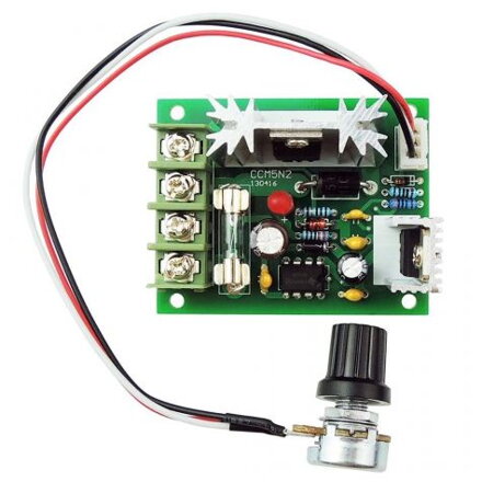 Regulátor otáček pro stejnosměrné DC motory - PWM 10V-30V 5A
