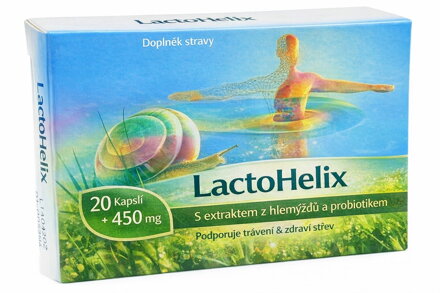 LactoHelix, synbiotikum s hlemýždím extraktem, 20 kapslí