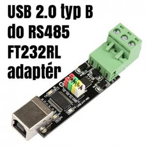 Redukce RS-485 do PC přes USB B/USB B  RS485 adaptér FT232RL