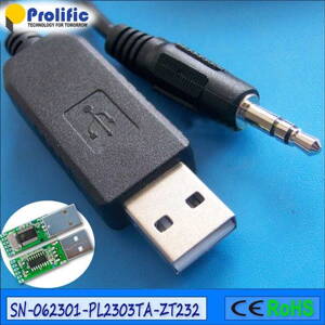 USB do RS232 EX LINK PORT kabel Prolific PL2303TA 3.5mm jack
