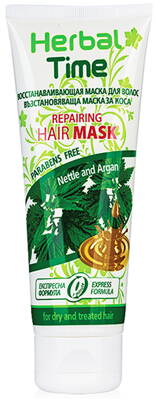 Herbal Time maska na vlasy s kopřivy a arganový olej 200 ml
