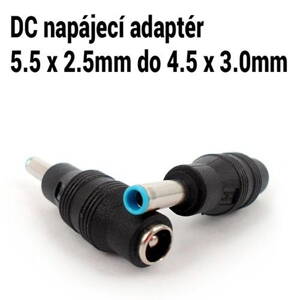 DC napájecí adaptér konektor redukce 5.5x2.5mm do 4.5x3.0mm