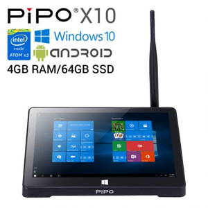 Mini PC Pipo X10s - 10,1", 64 GB SSD, 6 GB RAM, HDMI, Wi-Fi X100464P Windows 10 Pro