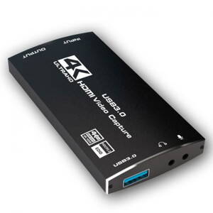 LH-4KO 4K@60fps výstup převodník z HDMI na USB, HDMI capture, zvukový vstup a výstup, HDMI loop