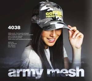 Čepice Army mesh