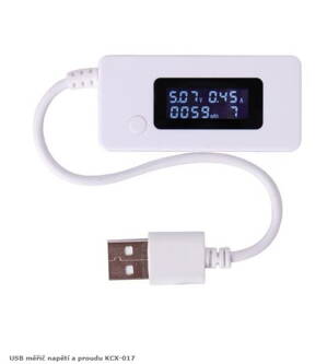 USB měřič napětí a proudu KCX-017