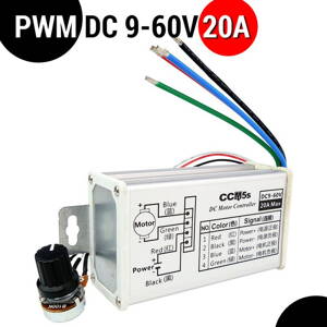 Regulátor otáček pro stejnosměrné motory - PWM DC 9V-60V 20A