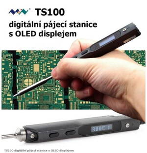 TS100 digitální pájecí stanice s OLED displejem