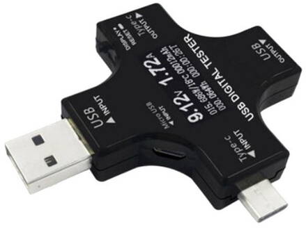 Multifunkční USB tester USB-C, PD, QC