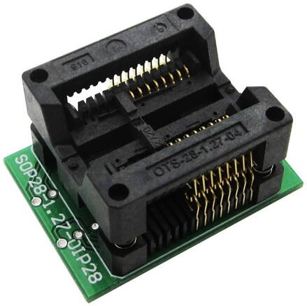 Testovací patice SMD 16pin DPS SO16 SOP16 To DIP16 OTS.28-1.27-04