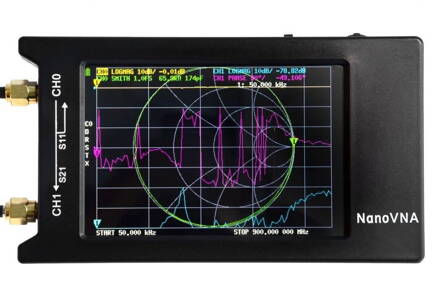 NanoVNA-H 4: 10kHz-1500MHz přenosný vektorový síťový analyzátor - sada 6ks