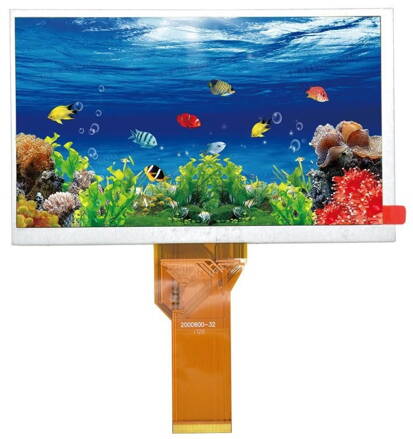 7" palcový TFT LCD displej 800x480 50pin