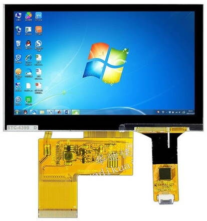 4.3" palcový TFT LCD displej 800x480 CT 40pin