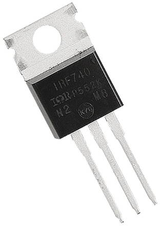 Tranzistor IRF740 N-MOSFET 400V, 10A, 125W, 0.55R TO220