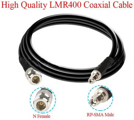 LMR400 koaxiální kabel s konektory N-Type - RP SMA