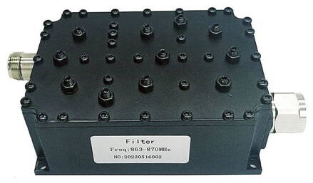 YR-CF-868 868Mhz dutinový filtr/cavity filter