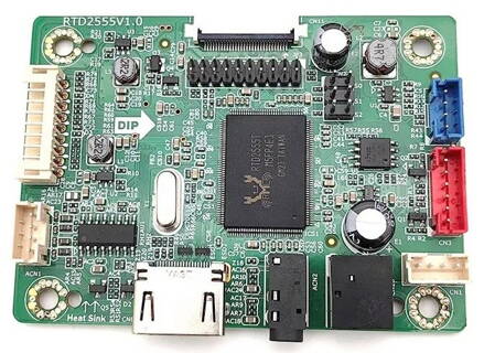 RTD2555 univerzální eDP TFT displej s audio ovládáním