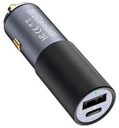 GC19 QP 100W nabíječka do auta, USB-C - PD, USB-A QC3.0