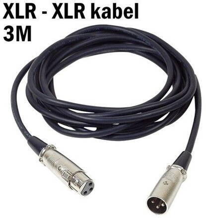 TS-C3II mikrofonový kabel, XLR samec/samice 3m