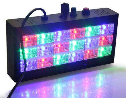 EP-18 disco LED stroboskopické světlo 12x1W