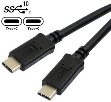 UC-198-B USB-C/USB-C, černý, kabel USB type C - USB type C