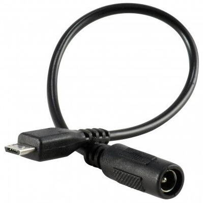 UC-5521-MC micro USB na 5.5x2.1mm jack napájecí kabel