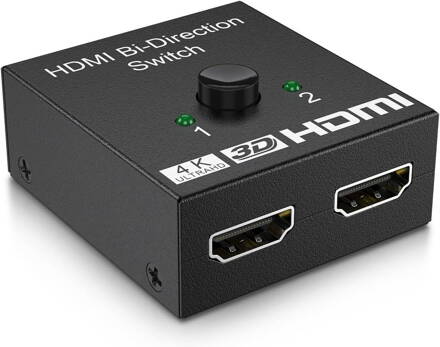 HDMI obousměrný přepínač 2x1, 4K/UHD