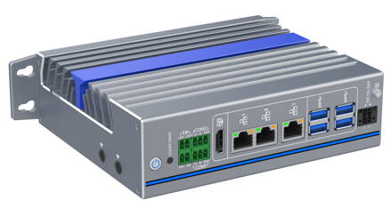 IEXP-312 průmyslové PC, Intel N97, 3× LAN, bez ventilátoru, DIN lišta