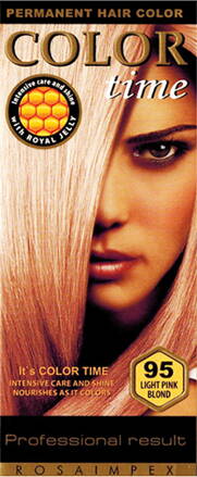 Dlouhotravající Barva na vlasy Color Time 95 - světle růžová blond 85ml