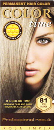 Dlouhotravající Barva na vlasy Color Time - 81 - Popelavá blond 85ml