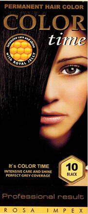 Dlouhotravající Barva na vlasy Color Time -10 - Černá 85