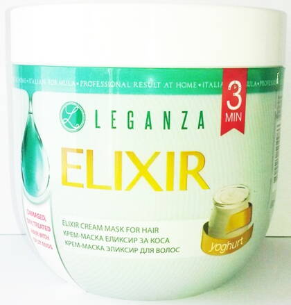 Leganza Elixir Krémová maska na vlasy s Yogurtem 1000 ml