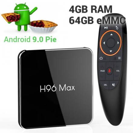 TV Box H96 max X2 S905X2 4/64GB Android 9.0 voice
