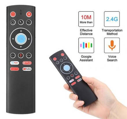 T2 voice air mouse univerzální dálkový ovladač 2.4GHz USB
