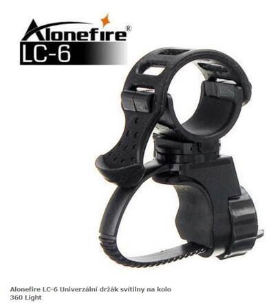 Alonefire LC-6 Univerzální držák svítilny na kolo 360 ° Light