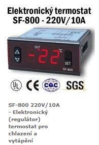 SF-800 220V/10A - Elektronický (regulátor) termostat pro chlazení a vytápění