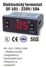 SF-101 220V10A - Elektronický (regulátor) termostat pro chlazení a vytápění