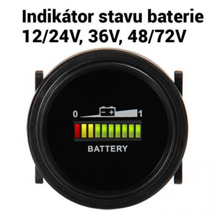 RL-BI002 12V,24V, 36V, 48V a 72V Digitální indikátor stavu baterie