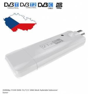 DVBSky T330 DVB-T2/T/C USB Stick hybridní televizní tuner